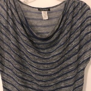 2/$15 Cowl neck sweater with cap sleeves.